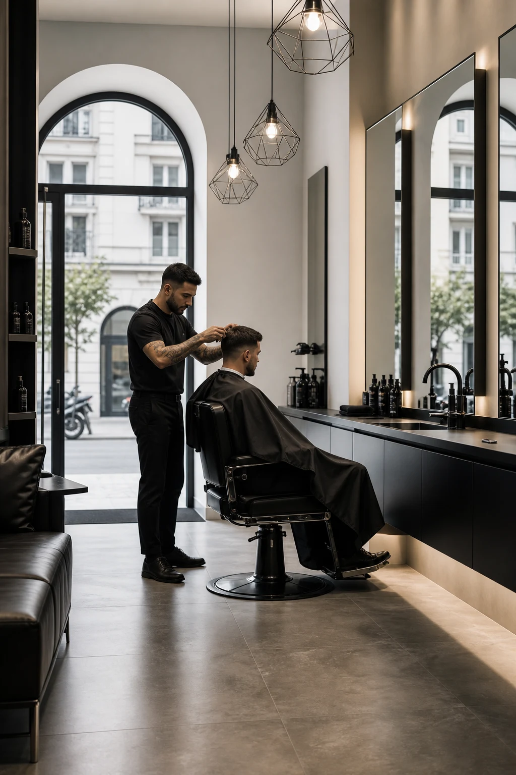 Mr. Cut barbershop interior