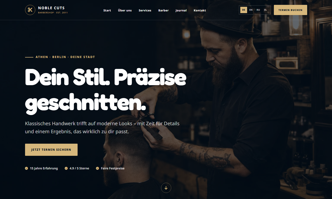 Barber & Termine vor Ort Start