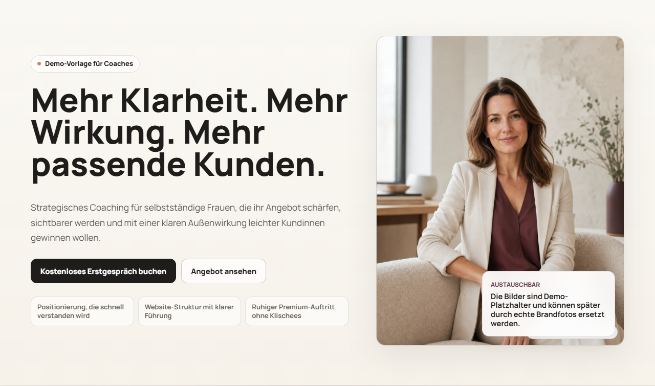 Coaching, Beratung & Mentoring Start